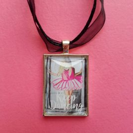 Keep Dancing Ballerina Necklace